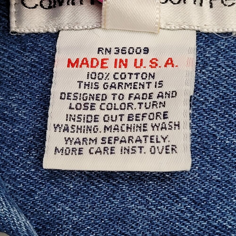 Vintage Calvin-Klein Denim Jacket Womens Small 18x21 Blue - Picture 6 of 15
